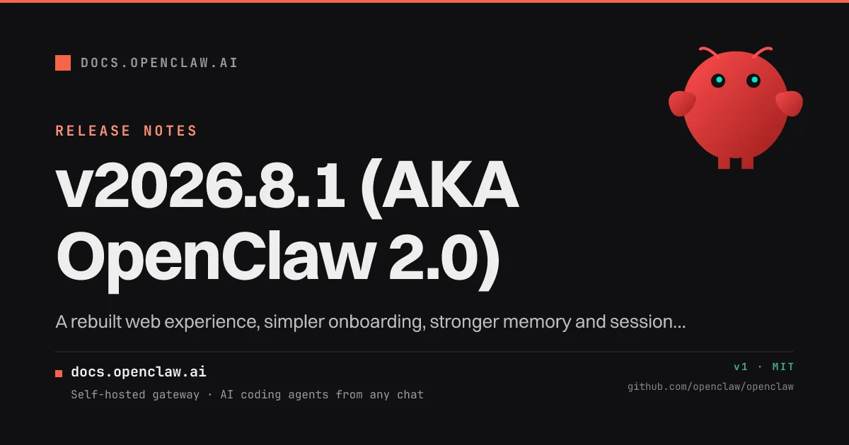 OpenClaw 2.0 官方发布页